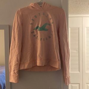 medium pink Hollister hoodie